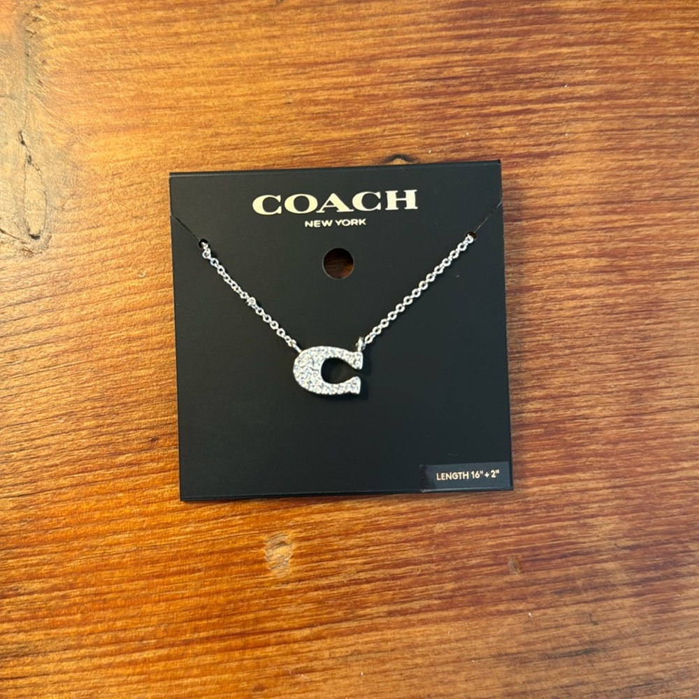 Coach Pave Signature Necklace